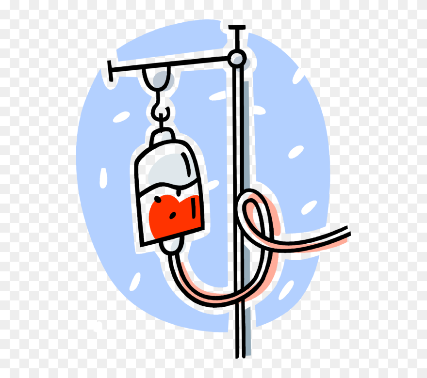 Vector Illustration Of Medical Intravenous Therapy Intravenous
