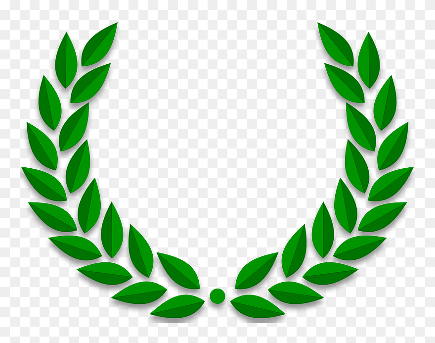 Laurel Wreath Clipart - Green Laurel Leaves Png Transparent Png