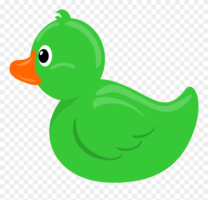 Green Rubber Duck Clipart - Png Download
