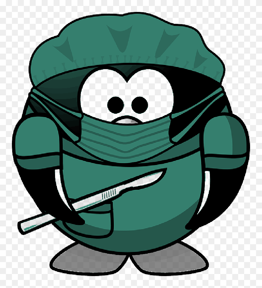  , Doctor, Tux, Animal, Bird, Bonnet, Hospital, Mask - Operation Clipart - Png Download