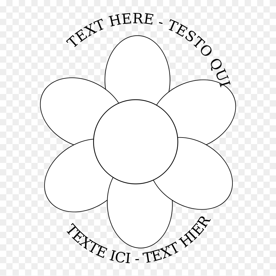 Transparent Bluebonnet Flower Clipart - رسم ورده بخمس بتلات - Png Download