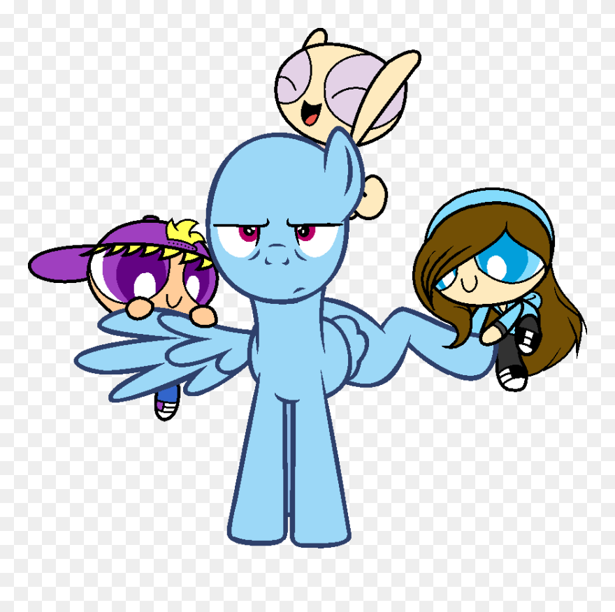 Hey Look, A Pony By Supermlpfan - Power Puff Girls Paint Clipart
