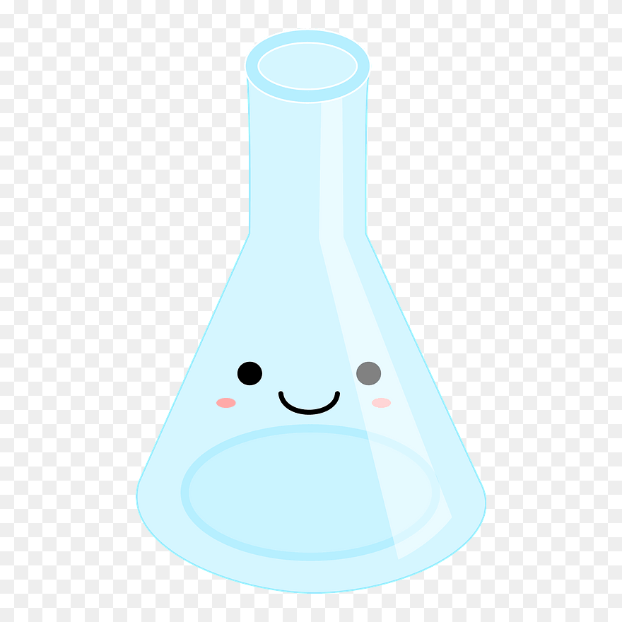 Kawaii Erlenmeyer Flask Clipart - Illustration - Png Download