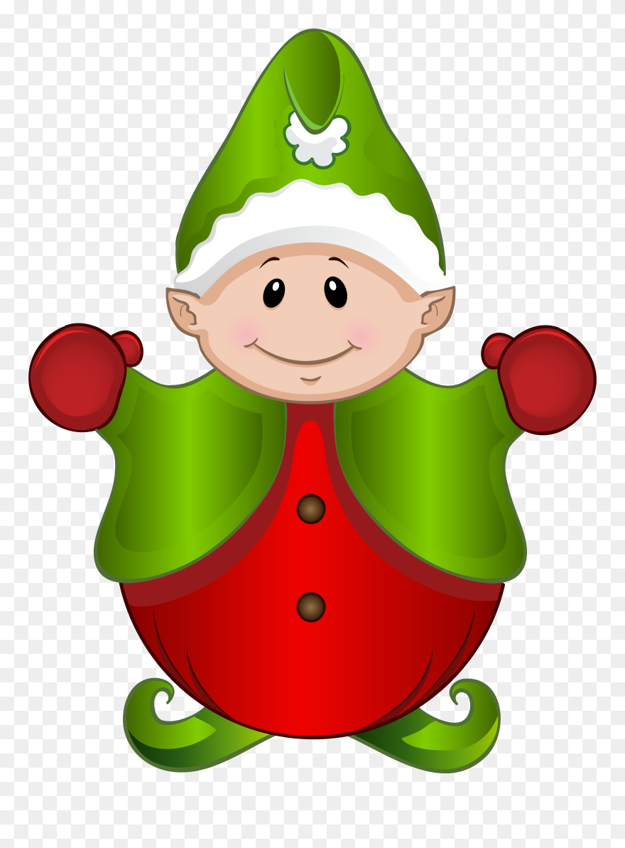Summer Elf Cliparts - Christmas Cute Elf Png Transparent Png
