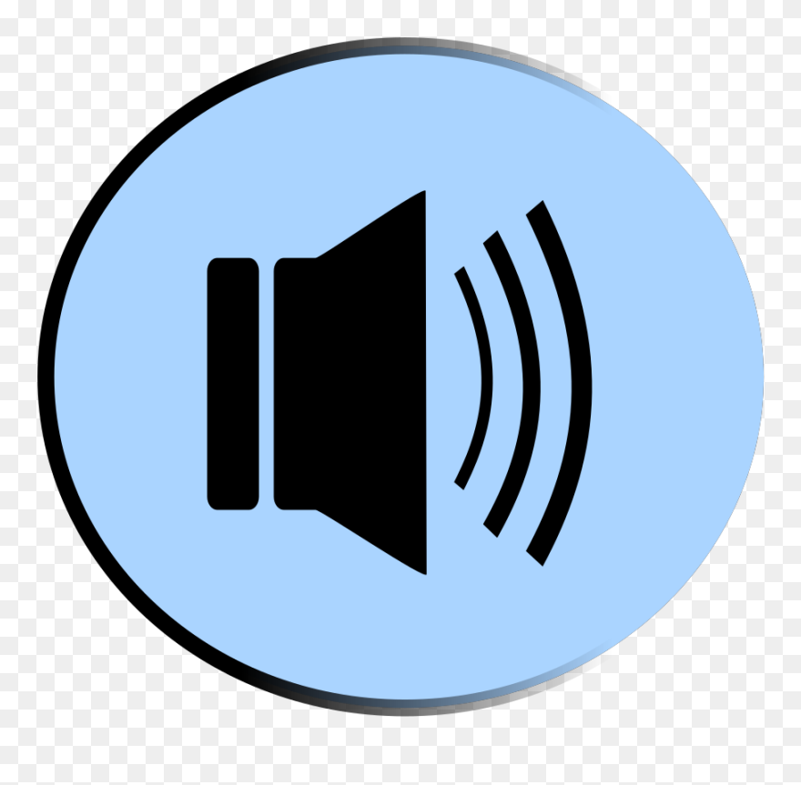 Speaker Button Svg Clip Arts - Sound Clipart - Png Download