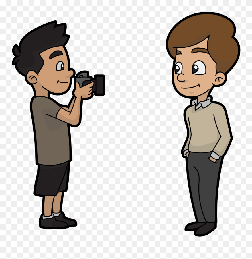 Camera Man Cartoon Clipart