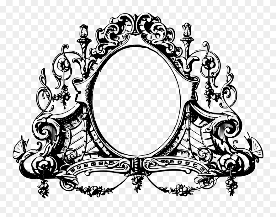 Clip Art Ornate Frame - Png Download