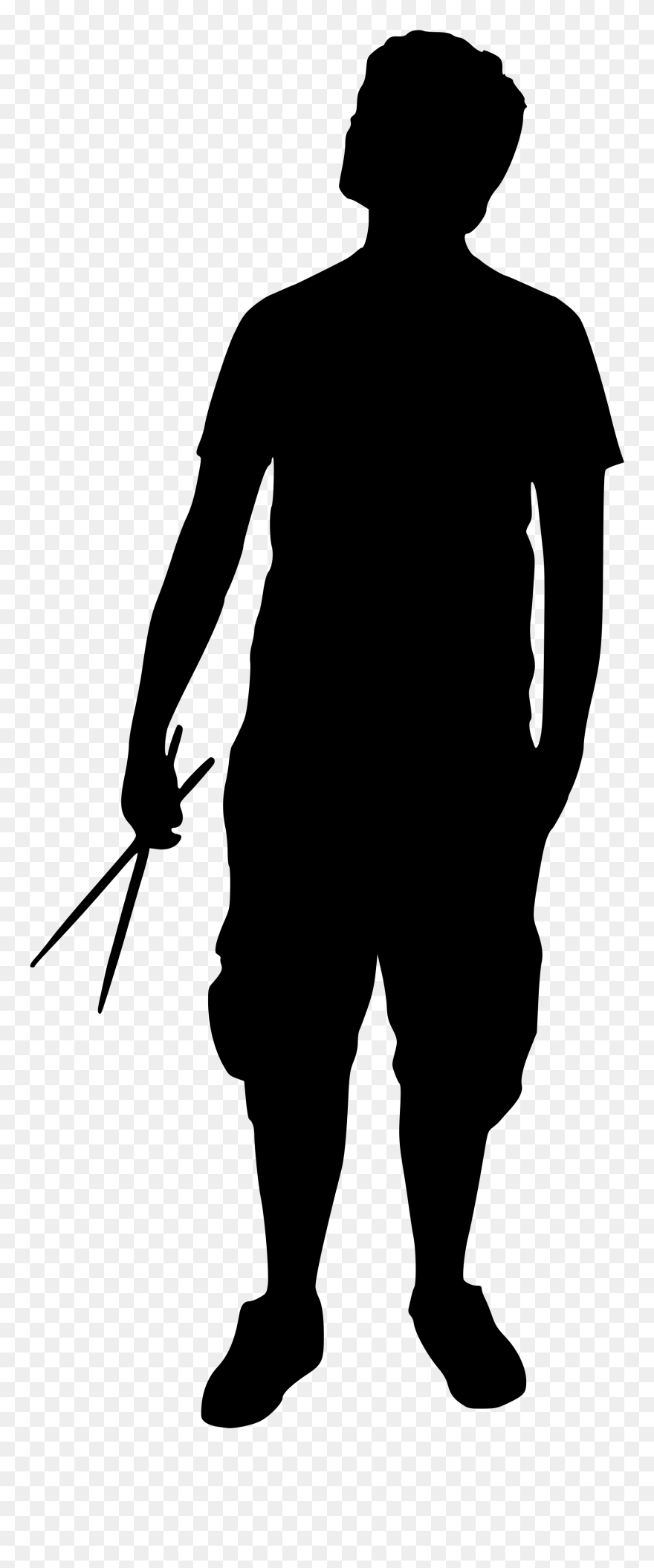 Fileband Silhouette - Silhouette Man Walking .png Clipart