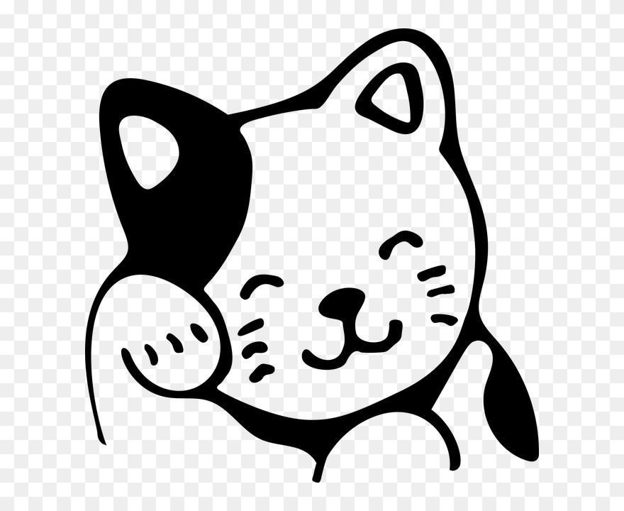 Happy Cat Clip Art - Png Download