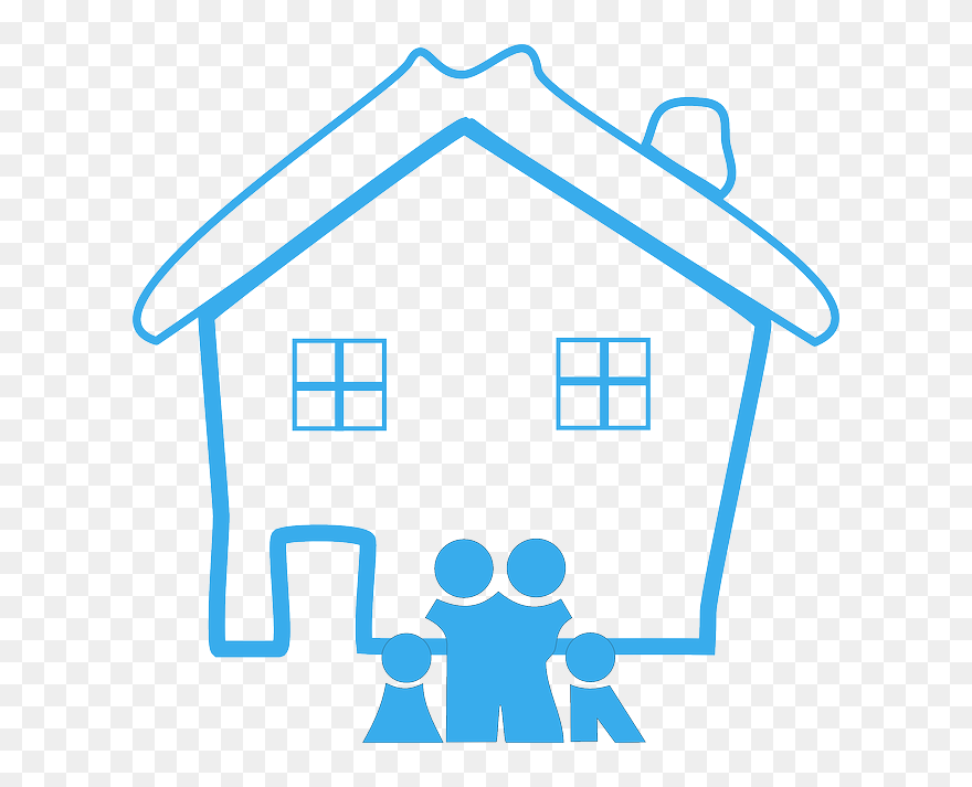 Family Home Clip Art - Png Download