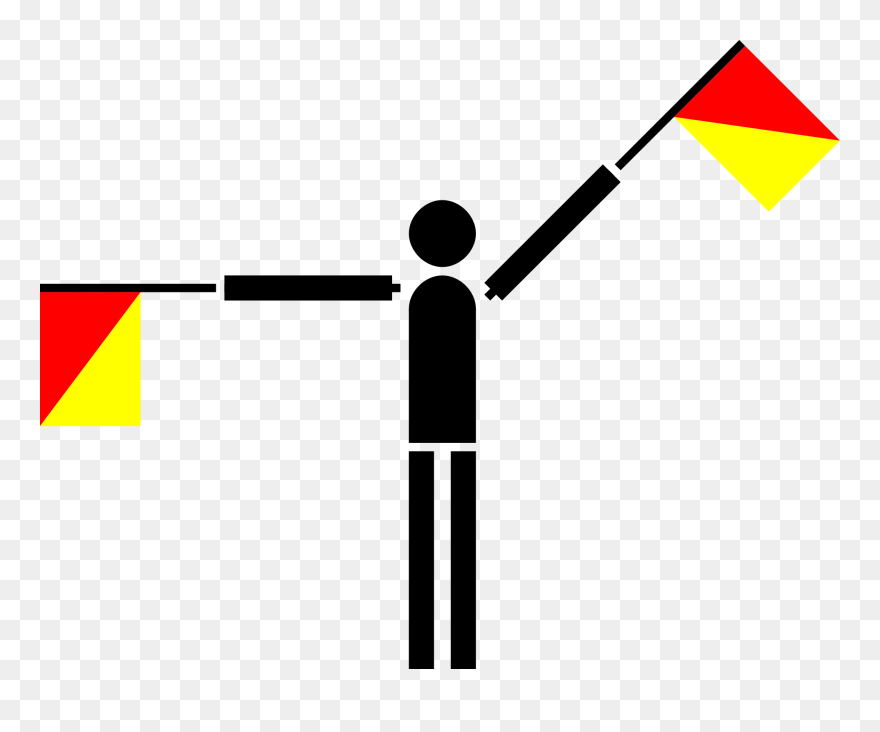 Semaphore Flags For Q Clipart