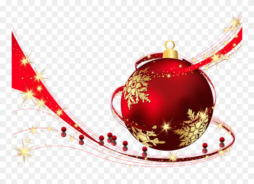 Red Transparent Christmas Ball Png Clipart Png Download - Red Christmas Balls Png