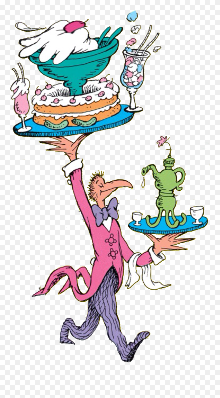 Dr Seuss Oh The Thinks You Can Think Characters Clipart