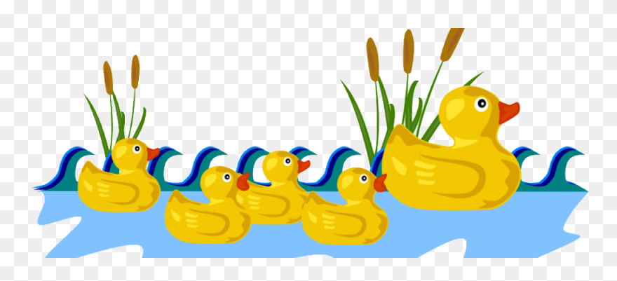 Pond Transparent Duck - Ducks In Pond Clipart - Png Download