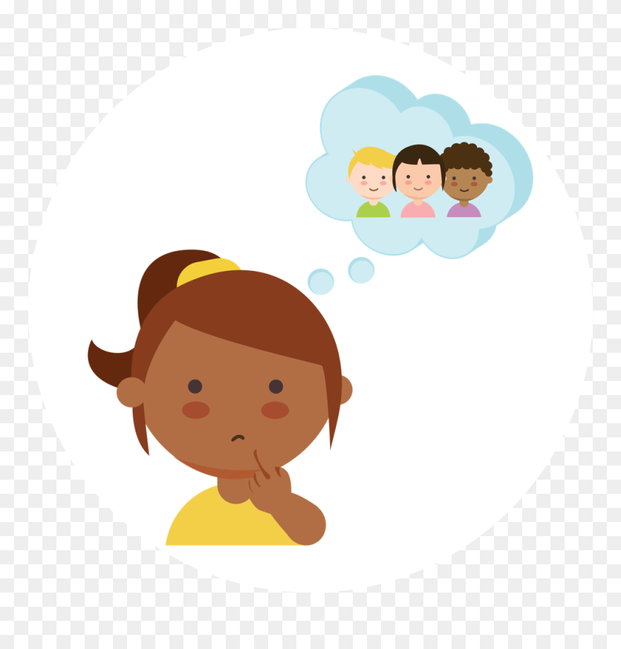 Thinking About Others Clipart