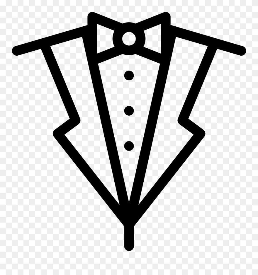 Suit And Bow Tie Comments Clipart