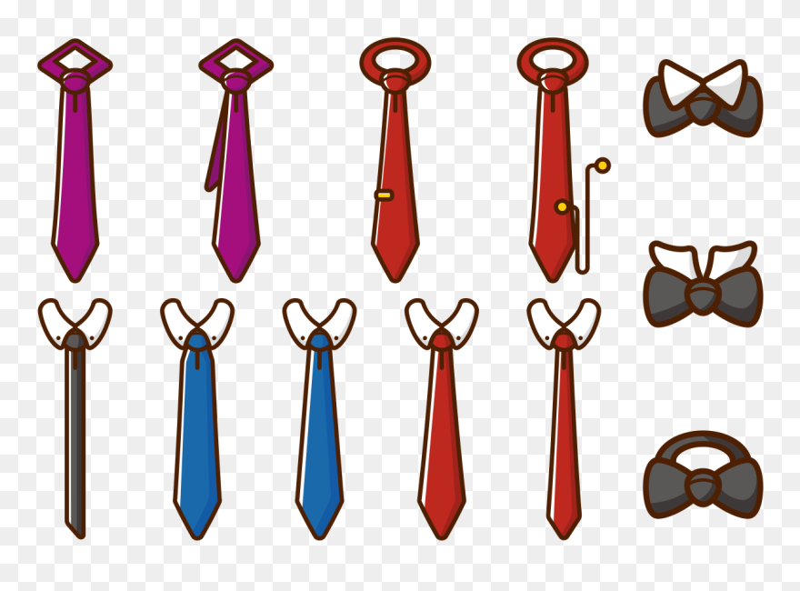 Cravat Vector Icons Clipart