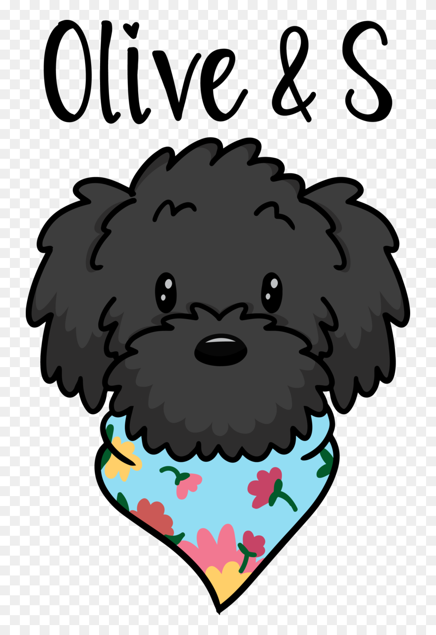 Shih Poo Cartoon Face Clipart
