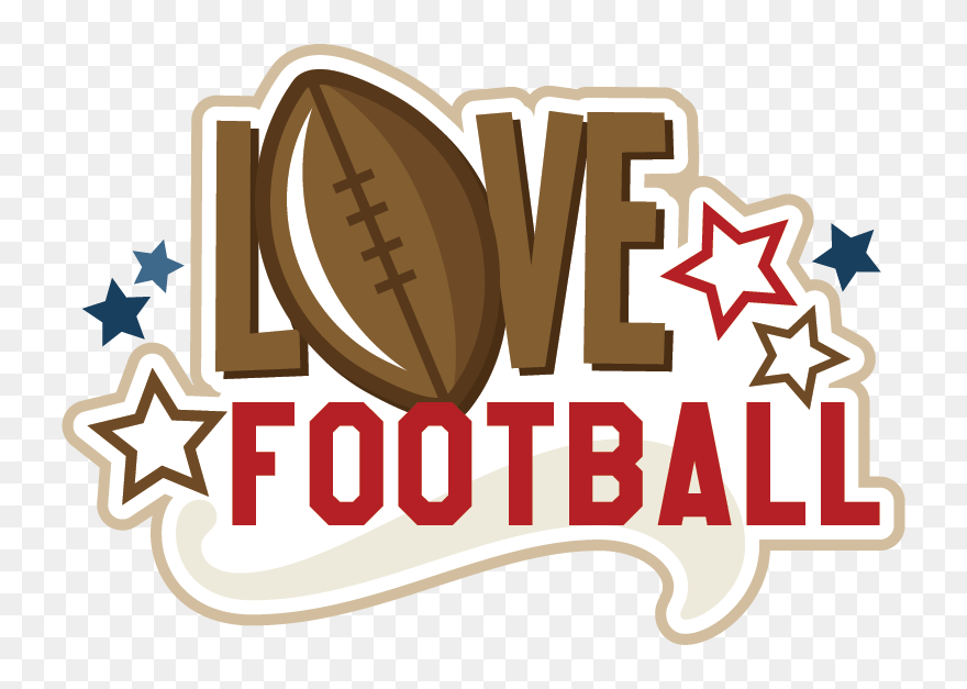 Love Football Clipart Clip Art Royalty Free Download - Football Scrapbooking - Png Download
