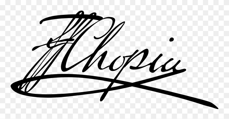 Chopin Signature Clipart