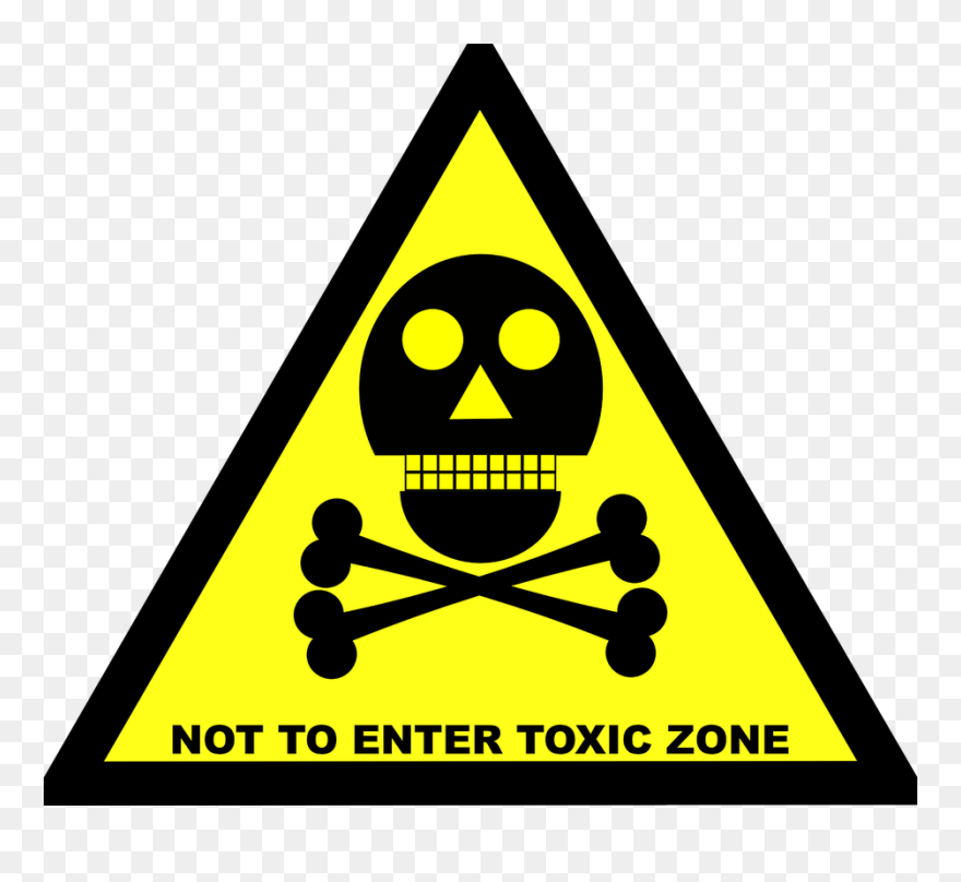 Picture - Skull Danger Sign Vector Clipart