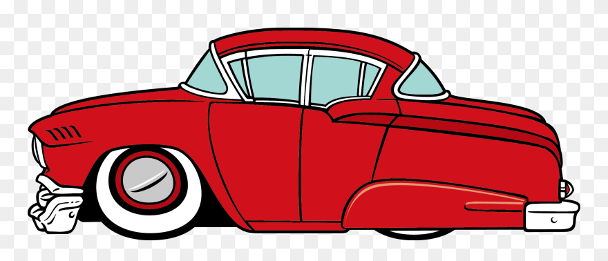 1950s Classic Car Clip Art - 1950s Car Clipart - Png Download
