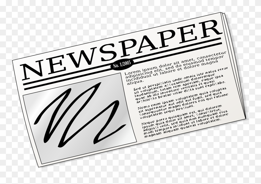 Microsoft Cliparts Newspapers - Newspaper Clipart Transparent Background - Png Download