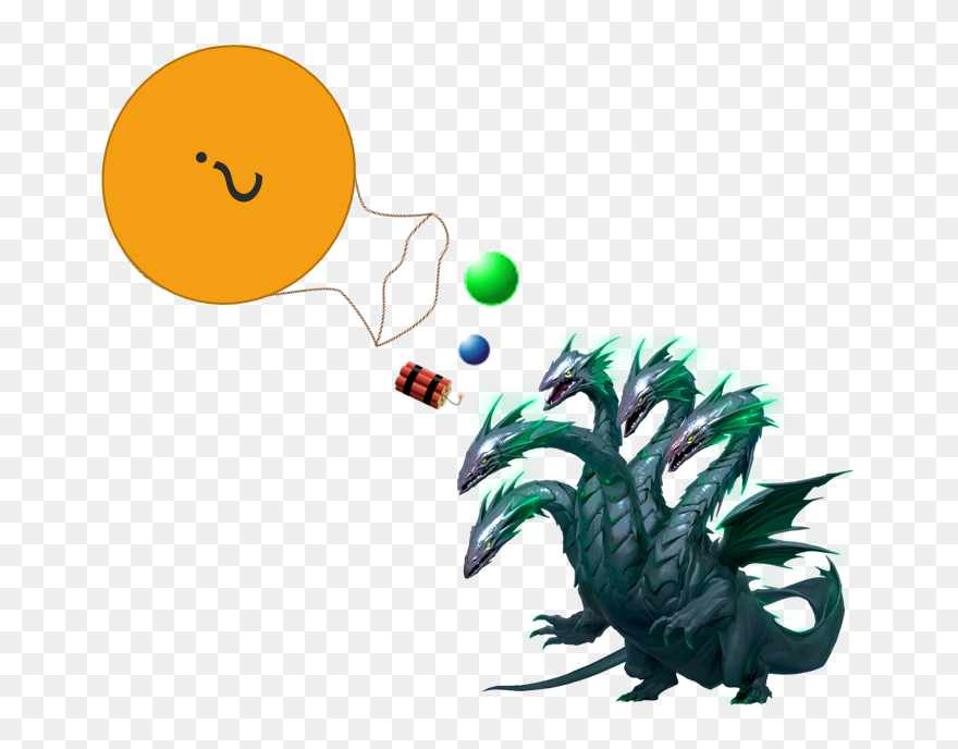 Hydra Silhouette Clipart