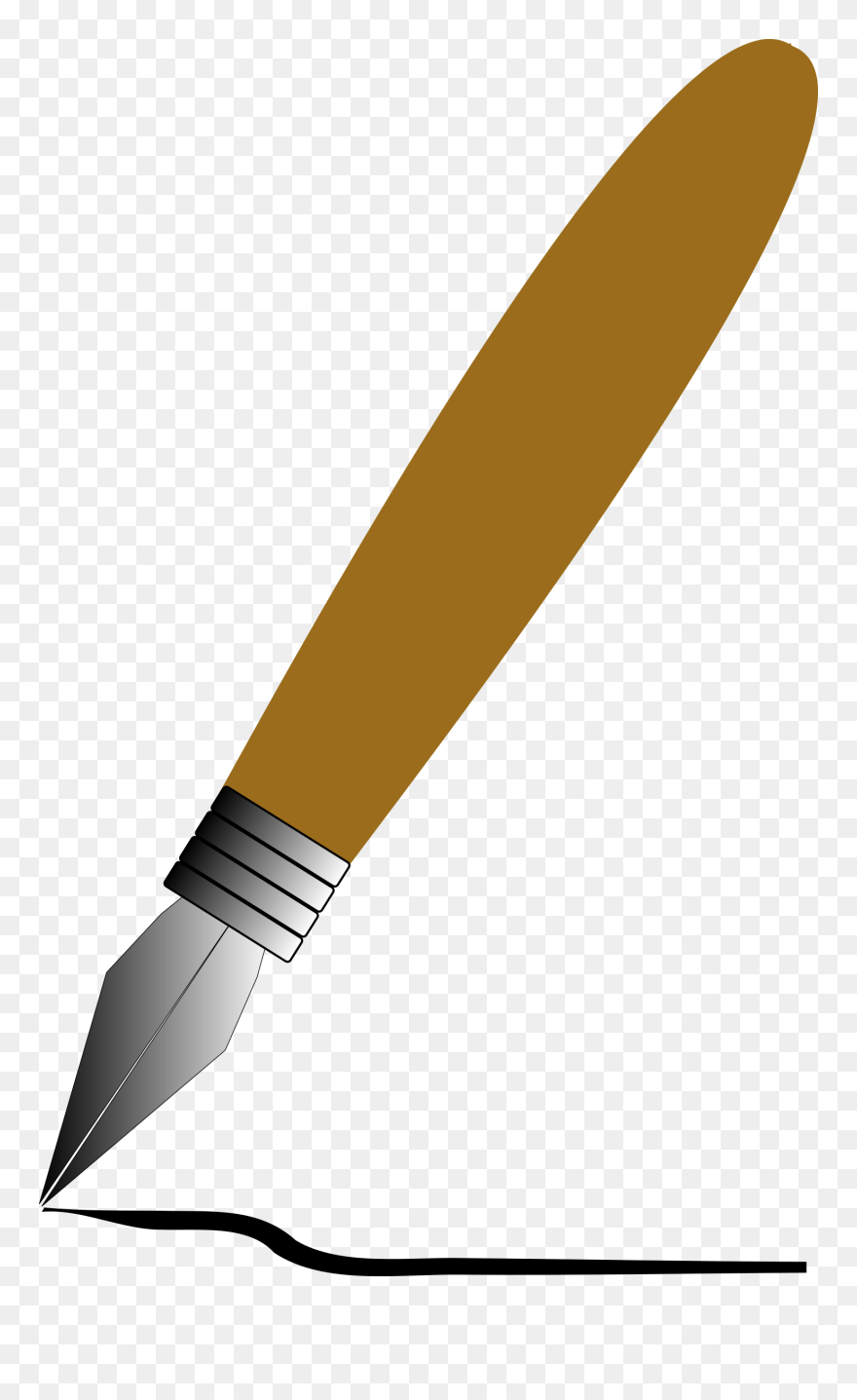 Quill And Ink Drawing - Calligraphy Clipart Png Transparent Png