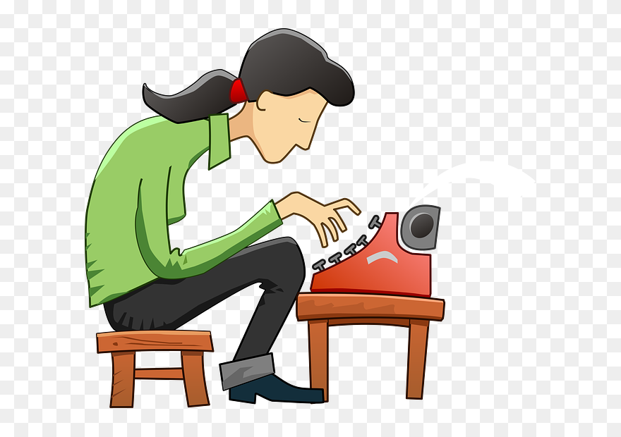 Typewriter-584696 640 - Writing A Book Clipart - Png Download