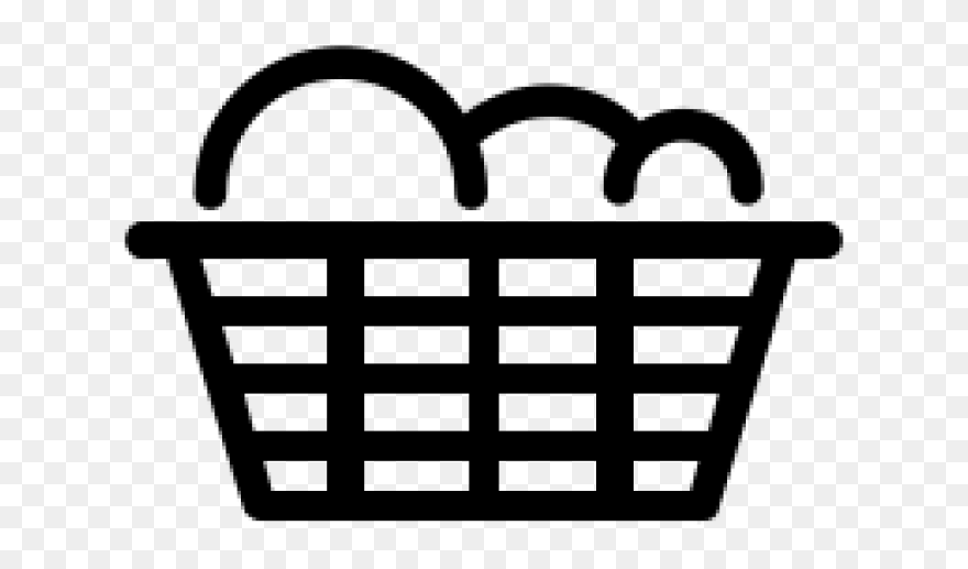 White Laundry Basket Symbols Clipart (5314223) PinClipart