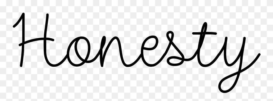 Transparent Honesty Clipart - Honesty In Black And White - Png Download