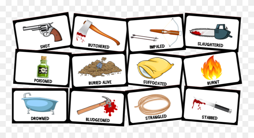 Murder Mystery Card Game Clipart