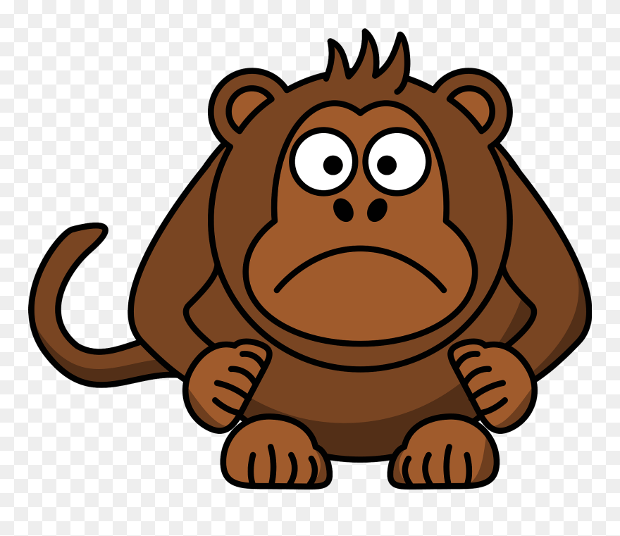 Cartoon Monkey Clipart - Png Download