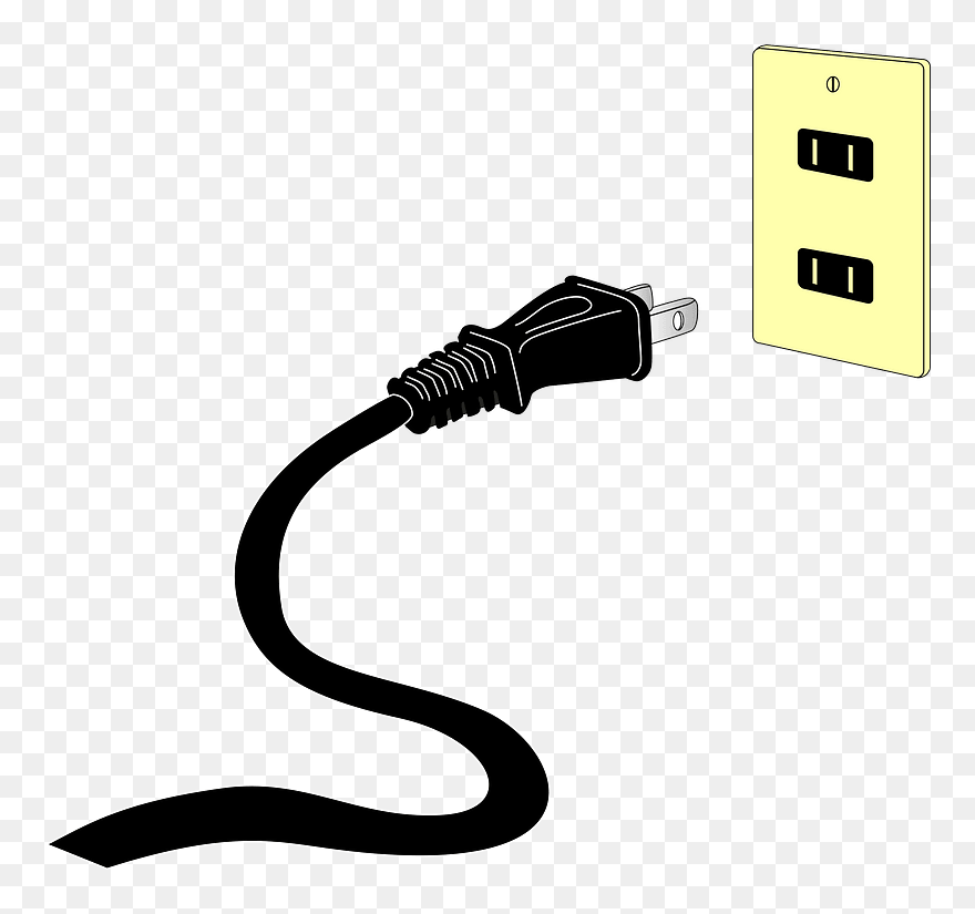 Ac Power Plugs And Sockets Clipart - Data Transfer Cable - Png Download