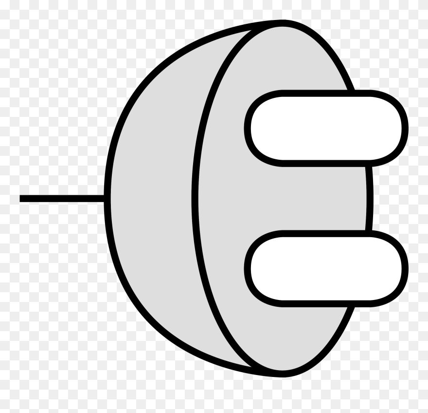 Simple Power Plug Clip Arts - Male Plug Clipart - Png Download