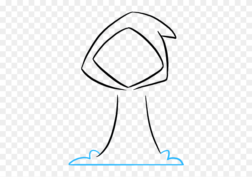 How To Draw The Grim Reaper - Line Art Clipart