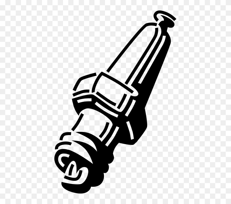 Vector Illustration Of Spark Plug Ignition System To - Clip Art - Png Download