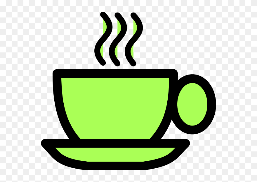 Teacup Clipart Orange Cup - Green Tea Cup Clip Art - Png Download