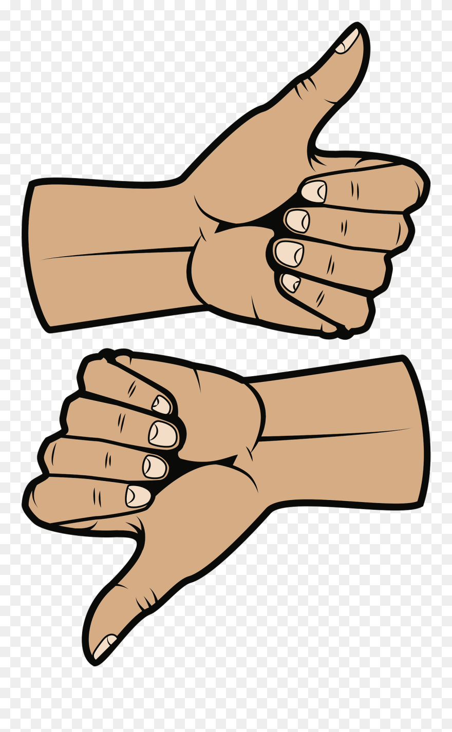 Tommel Opp Tommel Ned Clipart