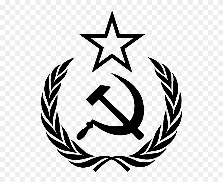 Communism, Hammer, Lenin, Revolution, Sickle, Socialism - Hammer And Sickle Wreath Clipart