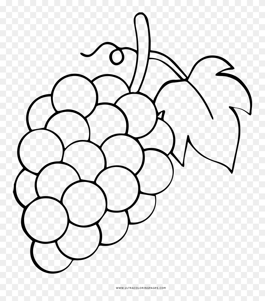 Grapes Png Black And White , Transparent Cartoon - Grapes Black And White Clipart