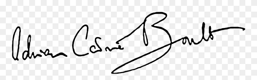 Adrian Boult Signature Clipart