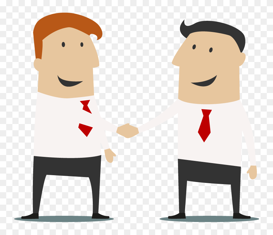 Law Making Clipart - Two People Making An Agreement - Png Download