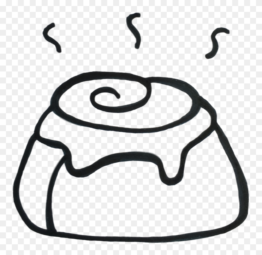 The Bunless Oven - Line Art Clipart