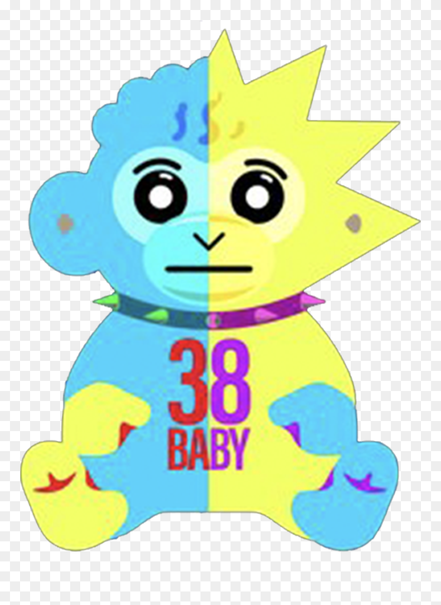 #neverbrokeagain #slime #slatt #kentrell #ypc #38baby - Nba Youngboy 38 Baby Monkey Clipart