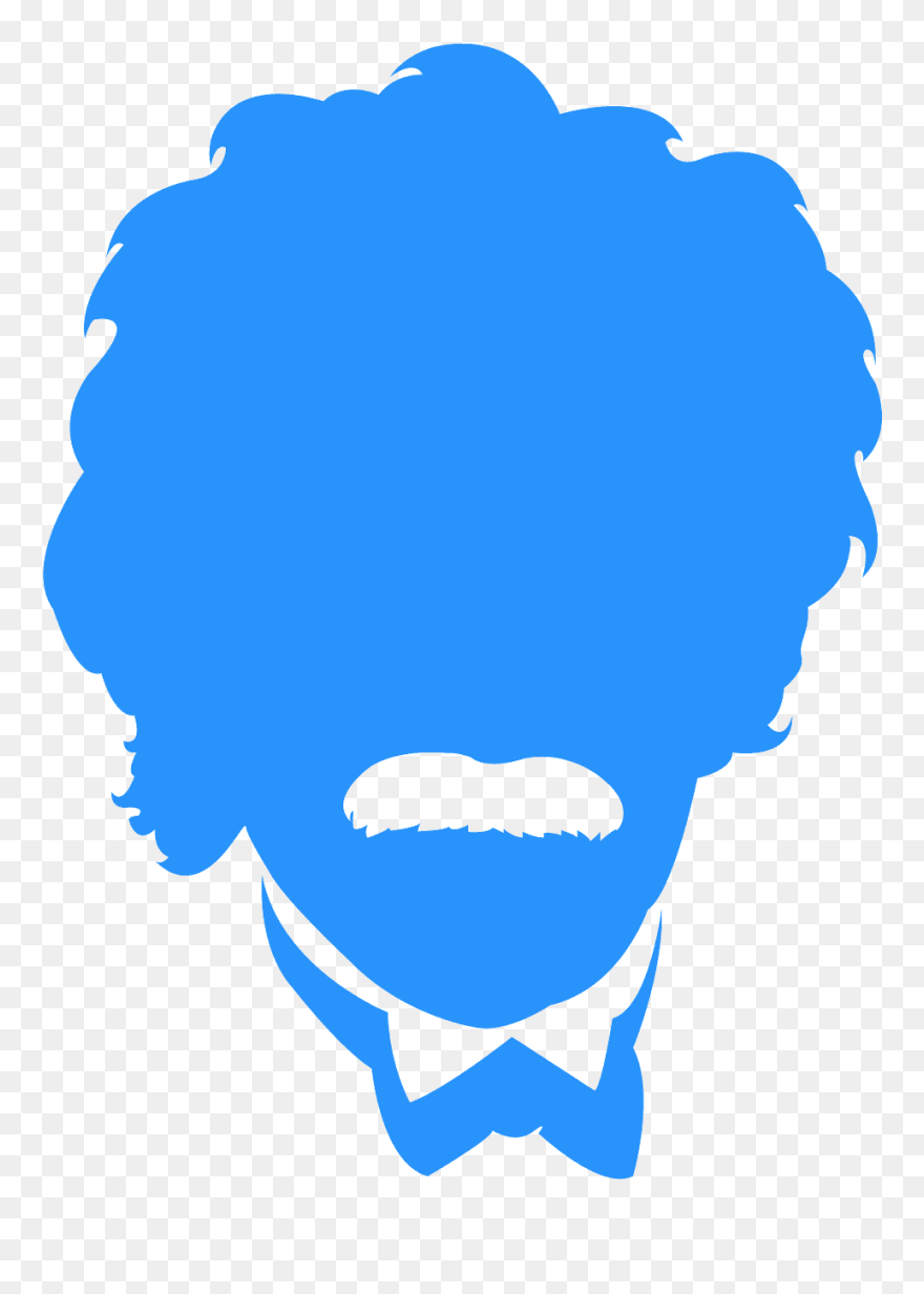 Albert Einstein Silhouette Clipart