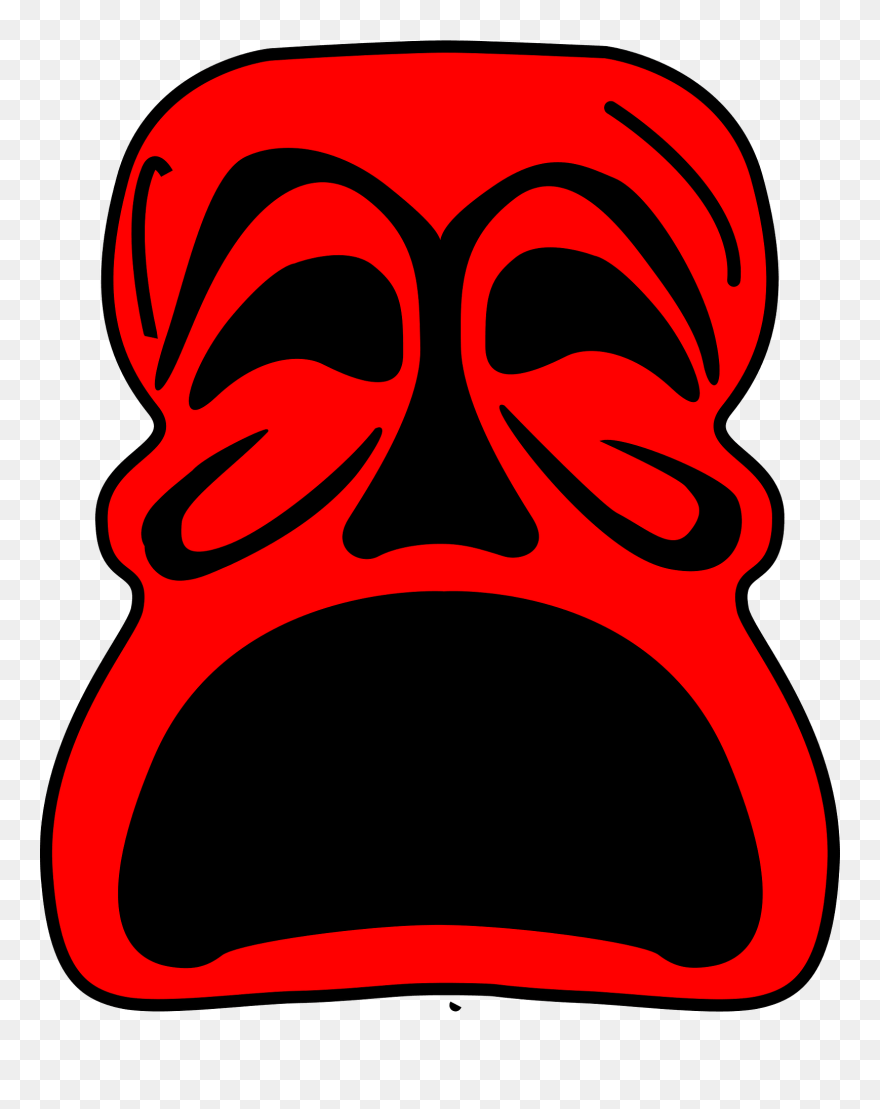 Theatre Mask Clipart - Sad Mask - Png Download