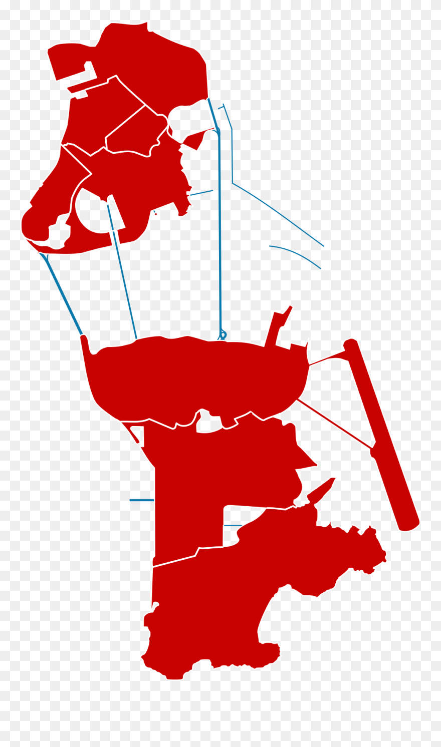 Macau Map Vector Clipart