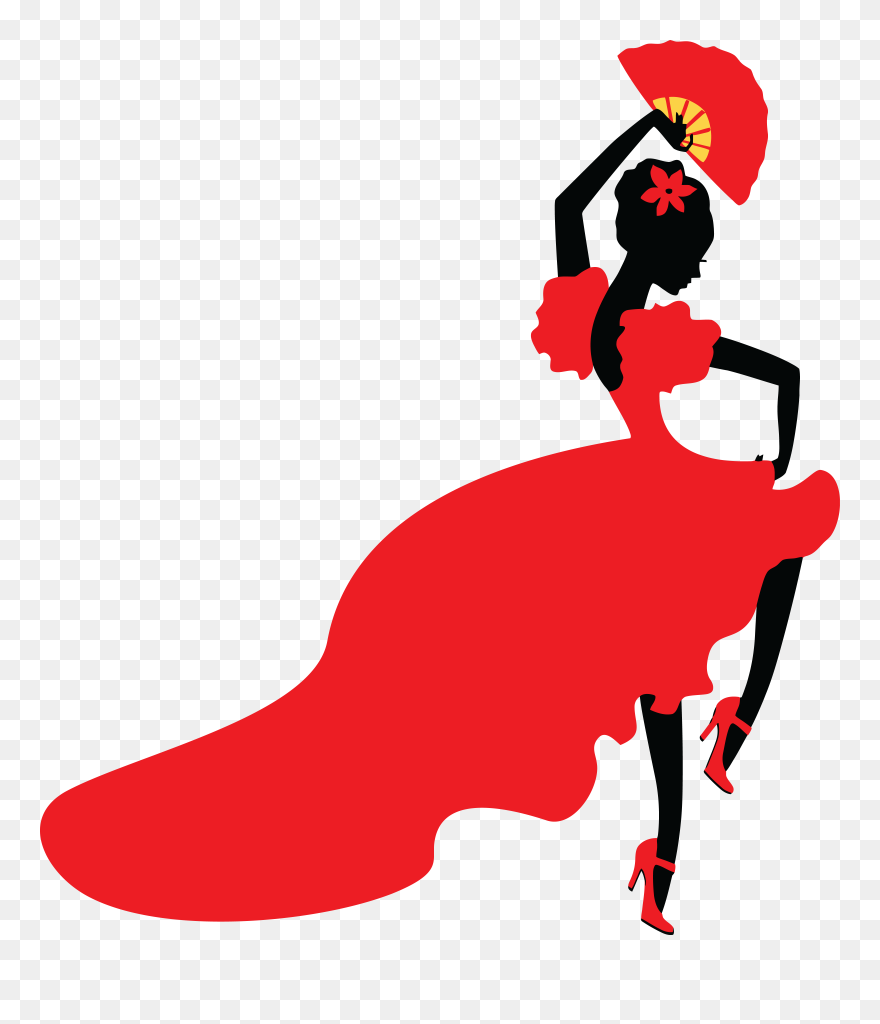 Transparent Majorette Clipart - Flamenco Dancer Clip Art - Png Download